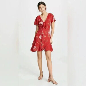 BB Dakota Love Back Atcha Scooter Red Dress Size‎ Small
